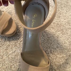 Like new! Only worn once! Platform heels